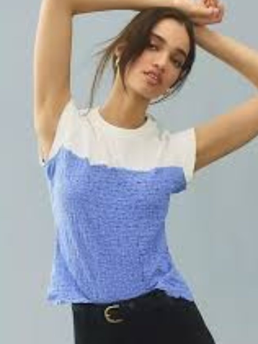 Anthropologie Maeve Smocked Muscle Top Size Small
